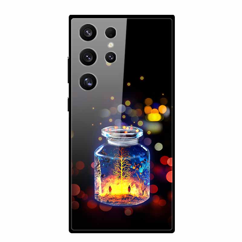 Чехол для Samsung Galaxy S25 Ultra S25Plus Роскошный Закаленное Стекло Жесткая Задняя Крышка для Galaxy S24Ultra 5G Чехлы для Телефона Fundas S 25