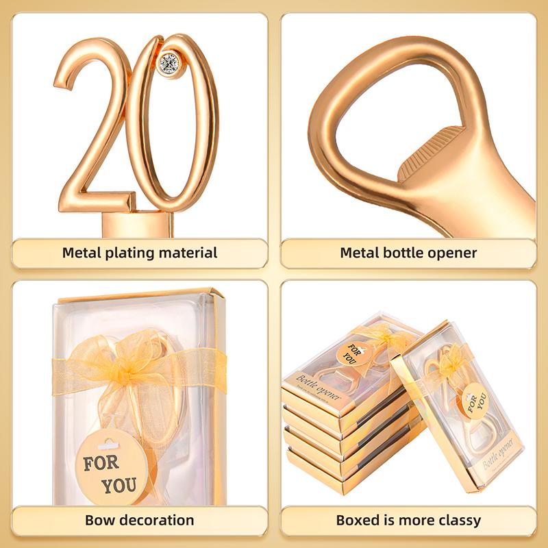 Свадебные подарки Различные открывалки для бутылок с цифрами Инструменты для украшения бара Упаковка Открывалка для пива