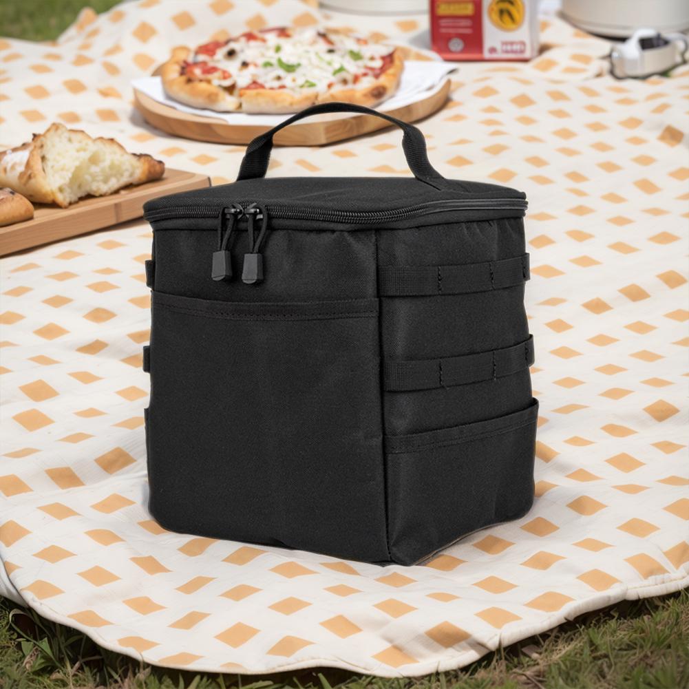 10L Camping Storage Bag Large Capacity Outdoor Camping Organizer Multifunctional Travel Tableware Handbag for Family Activities