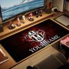Custom Name Juventus Print  Cushion Non-slip Laptop Tablet Big Mousepad XXL Mat Mini PC Playmat With Lock edge