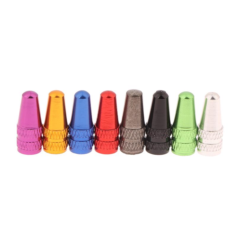 10pcs Aluminum Alloy Tire Prest Valve Cap Road Bike Covered Protector Road Tyre Dustproof Bike Presta Valve Valve Stems 1