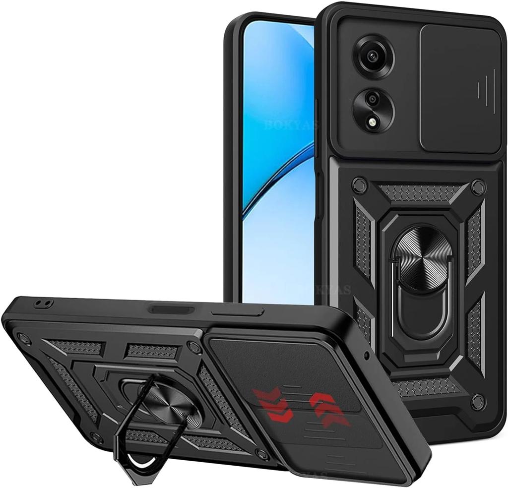 Военный бронированный чехол для Realme C61 C63 C65 C67 4G Note 50 C55 C53 C51 Чехол Защитное кольцо для защиты объектива Подставка Держатель Coque Fundas