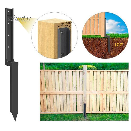 Комплект для ремонта столбов ограждения, простая установка, прочная стальная колонна для повышения устойчивости, комплект для укрепления столбов ограждения