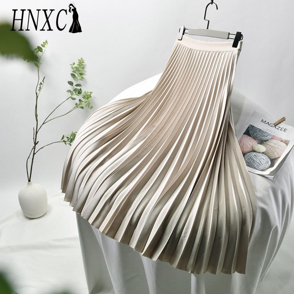 HNXC Женская Мода Повседневная Однотонная С Принтом Летняя Весенняя Юбка