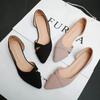 Shoes for Women Evening Woman Flats Pointed Toe Pink Slip-on Popular Elegant and Fashionable Summer 2025 High Quality Fashion 39