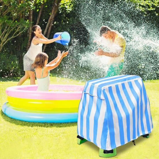 Water Table Cover with Adjustable Drawstring Waterproof UV-Resistant Easy Installation Outdoor Water Table Protective Cover