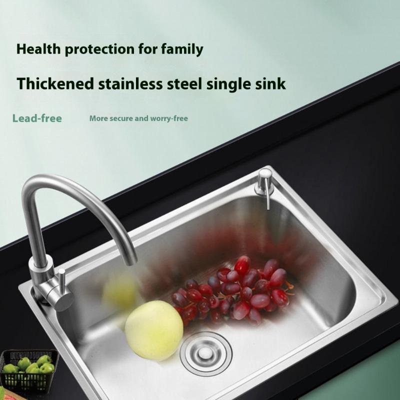 Квадратные кухонные раковины из нержавеющей стали, мойка для посуды, раковина для мытья рук в ванной, раковина с одной чашей, раковина для мытья посуды