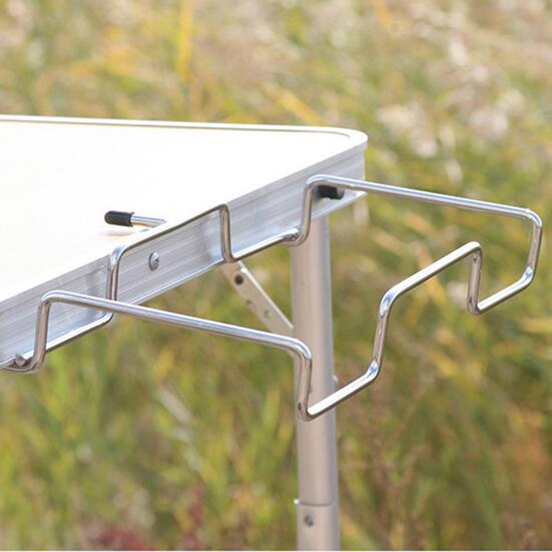 Портативная стойка для хранения железной проволоки: Стол для кемпинга и стойка для пикника с барбекю для мусорных мешков