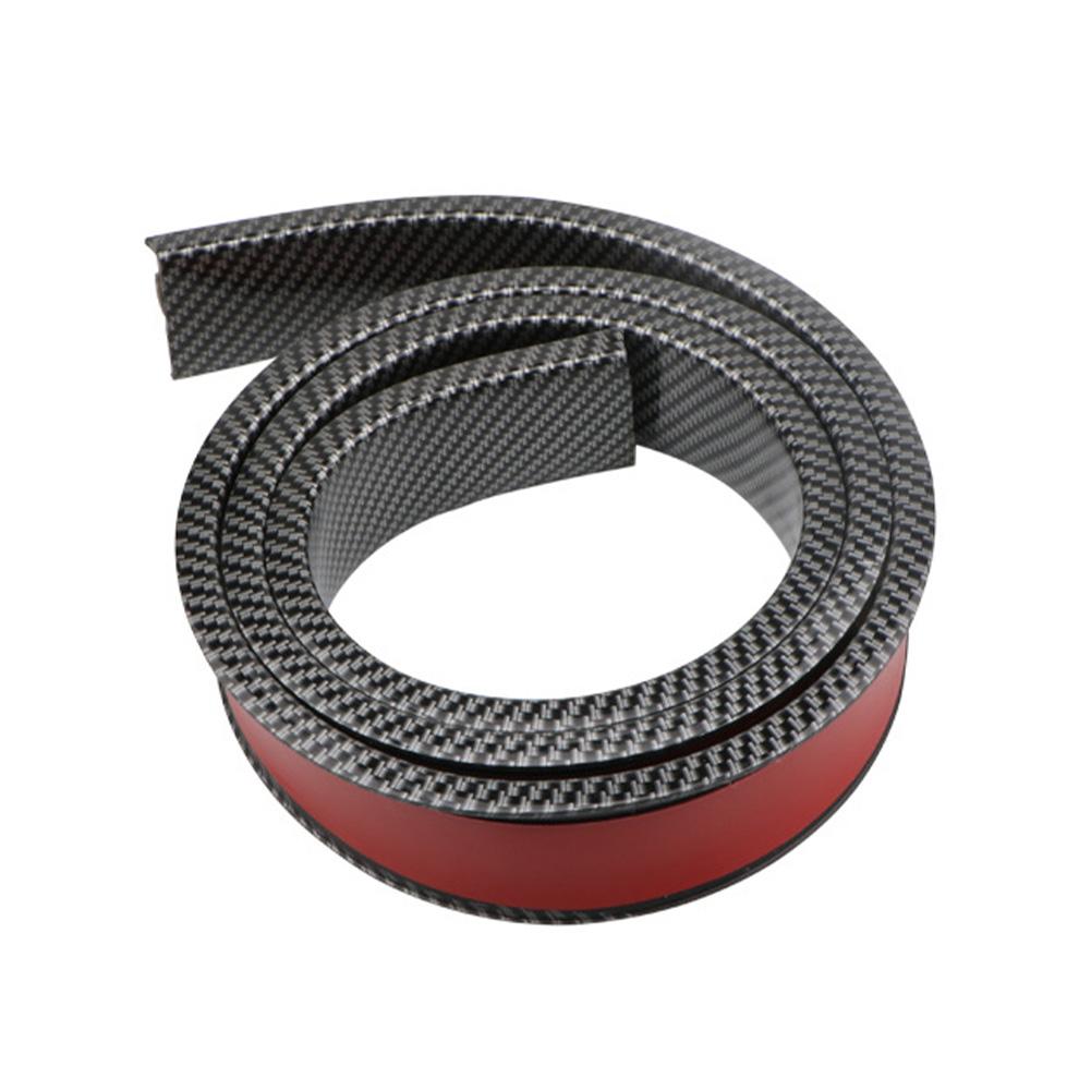 Универсальная автомобильная расклешенная накладка на крыло длиной 3,8 метра, лента из углеродного волокна, ПВХ, самоклеящаяся наклейка на колесо для бровей, расклешенная