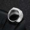 S925 Silver Ring Hip-hop Personality Domineering Diamond Men's Ring Fashionable Luxury Ring