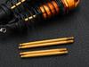 G-Force Titan Coated Shock Shaft Set (41.5  50.0mm) (4pcs) RC Parts, Official Japanese Product, GOP151