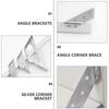 12 Pcs Shelf Bracket Connection Corner Trapezoid Angle Trapeziform Brace Square Code Brackets 90 Degree Support