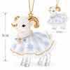 Shining Goat Hanging Ornament Set 2D Flat Animal Hanging Decoration  Shop Window Display