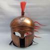 Greek Corinthian Helmet with Thick Red Plume Roman Spartan Armor Helmet