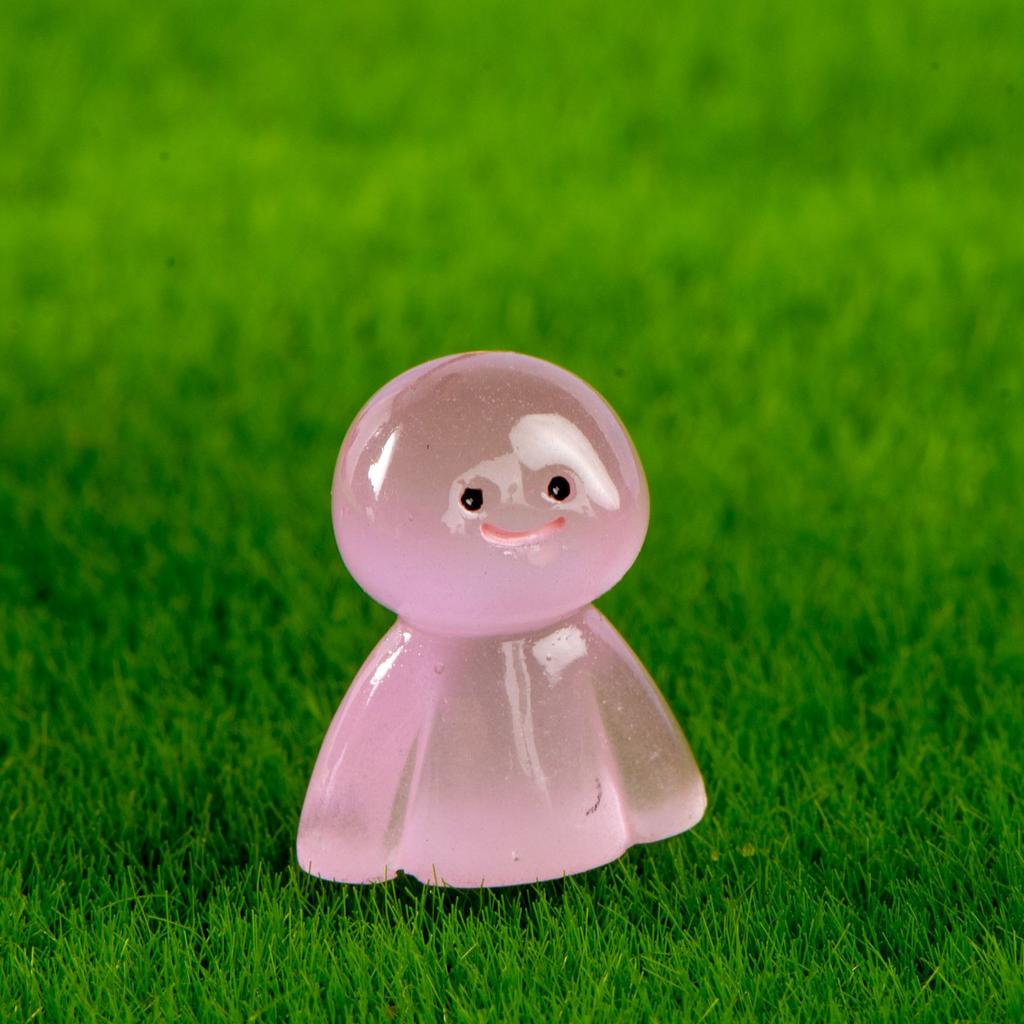 Micro Landscape Decoration Colorful Cartoon Rainy Day Doll Glow-in-the-dark Resin Decoration Office Desktop Car Accessories