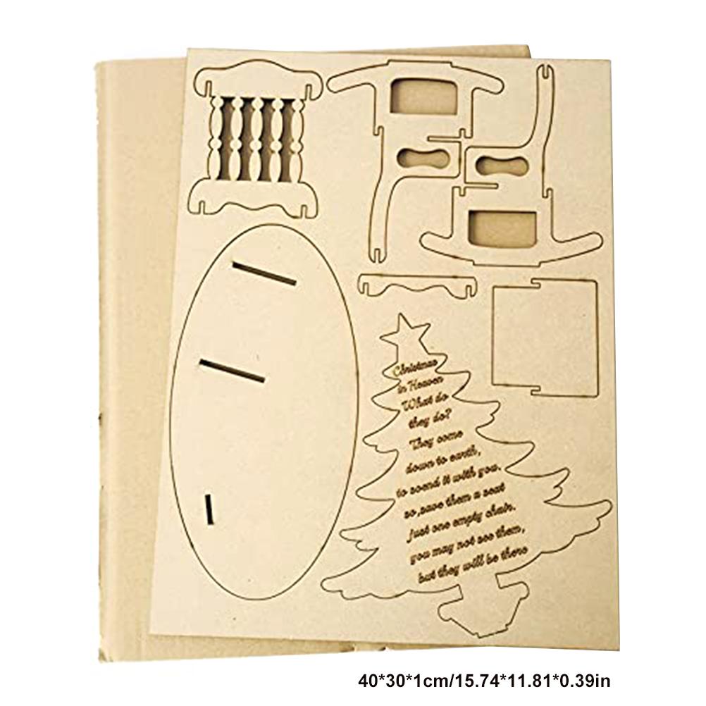 Рождественский памятный подсвечник Деревянный подсвечник для поминовения близких Рождественский стол