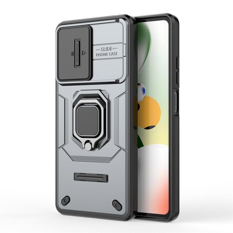 Чехол для Xiaomi Redmi Note 12 Pro, чехол для телефона со шторкой для камеры, для Xiaomi Redmi Note 12 Pro Plus 5G, противоударный, бронированный, задняя крышка из ПК и ТПУ
