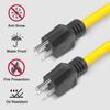 Double Male To Male Extension Cord, Generator Adapter Cord NEMA 5-15P For Transfer,12AWG 125V