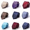 Tie Tie 7.5Cm Business Men'S Dress Polyester Silk Tie