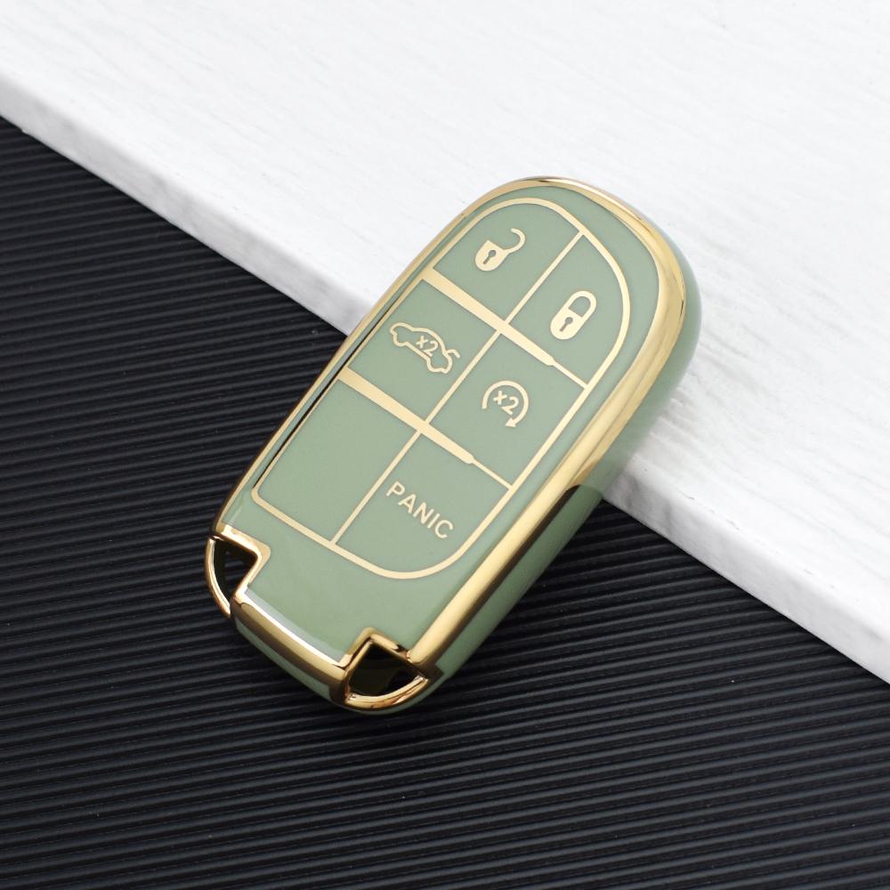 5 кнопок ТПУ чехол для смарт-ключа автомобиля для Jeep Renegade Frand Cherokee Dodge Journey Charger Chrysler 200 300 300 корпус брелок
