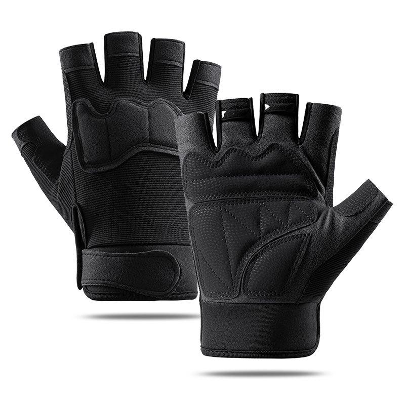 Outdoor Tactical Gloves, Men's And Women's Half Finger Motorcycle Exercise Fitness Cycling Hunting Fitness Gloves