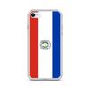 Coque iPhone - iPhone SE 2020 - Drapeau Paraguay - Souple - Multicolore - Verticale