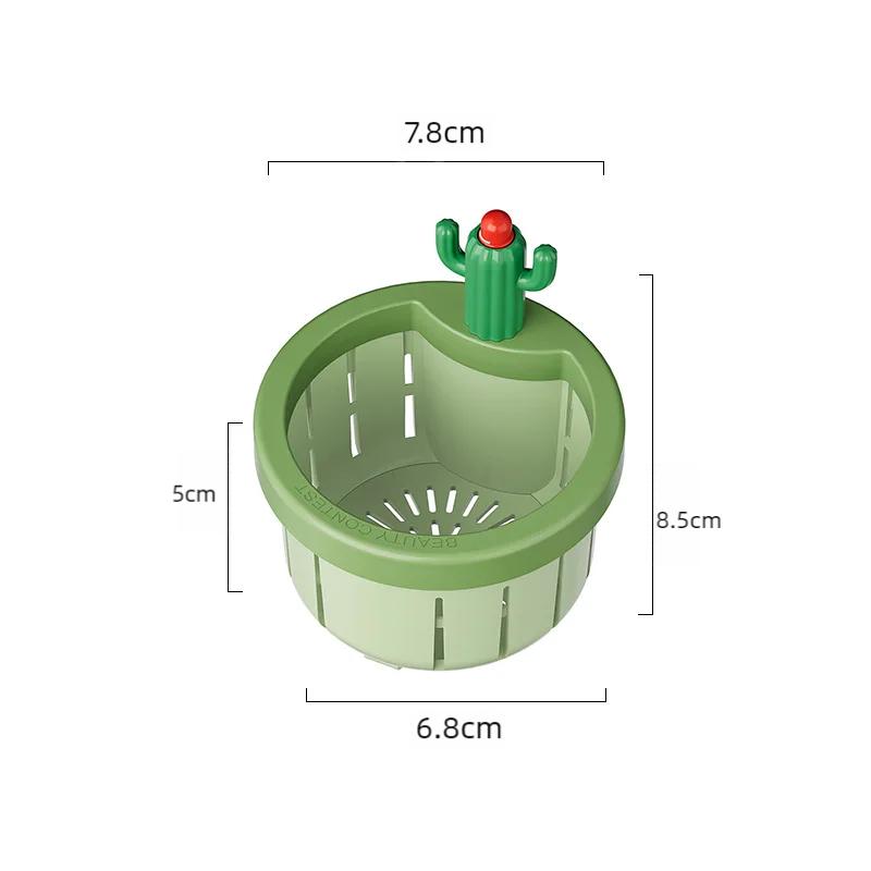 Защищающий от засоров кактус фильтр для слива кухонной раковины, фильтр-коллектор остатков пищи и мусора, сливная корзина
