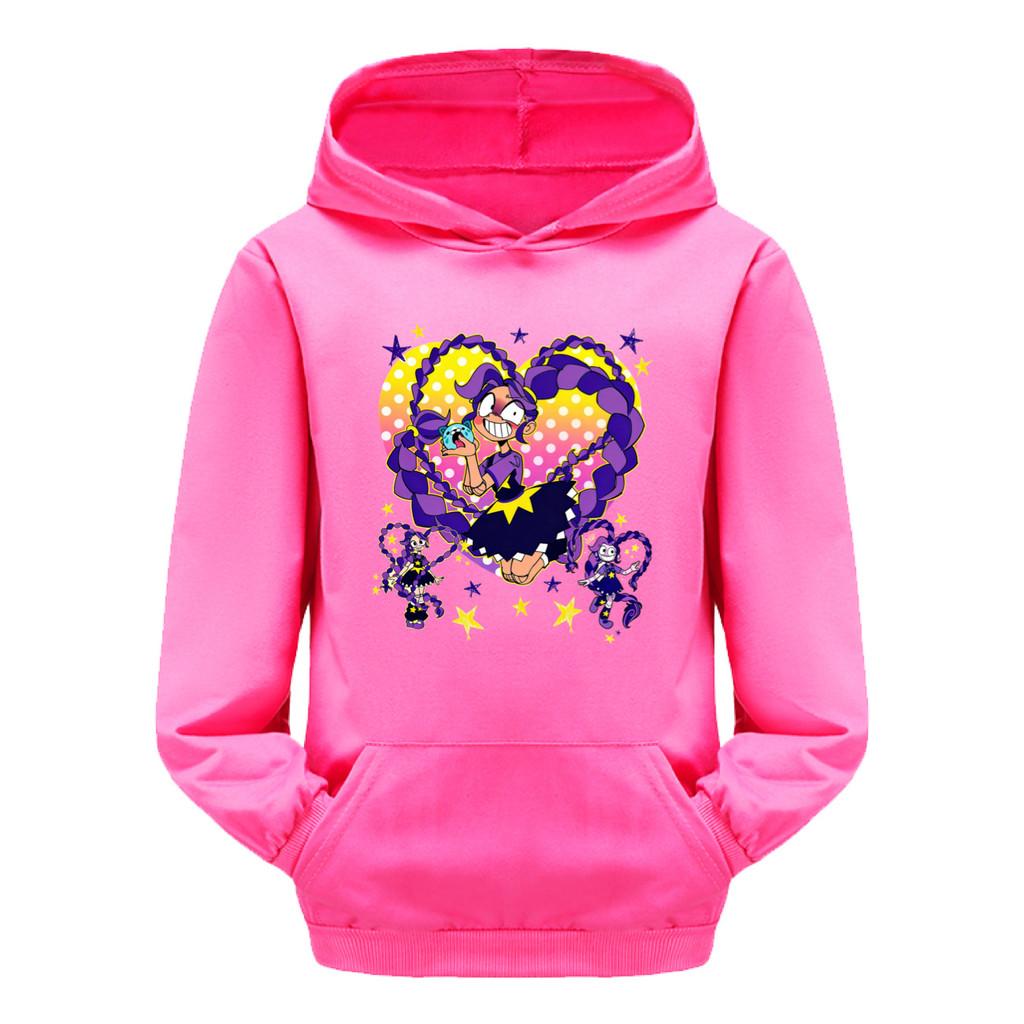 5598 Детский модный худи для девочек Лили с принтом Lovebraids, с длинными рукавами, топ