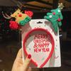 2024 New Year Christmas Hair Bands Cute Deer Horn Santa Claus Tree Headwear Hair Accessories For  Xmas Gifts Party Supplies