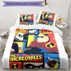 3pcs Duvet Cover Set (1*Duvet Cover + 2*Pillowcase, Without Core), Incredibles Print Soft All‑Season Bedding Set, Home Bedroom Decor Gift