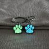 Animal Footprints Cat Paw Keyring Glow In Dark Luminous Paw Keychain Friends Children   Bag Pendant