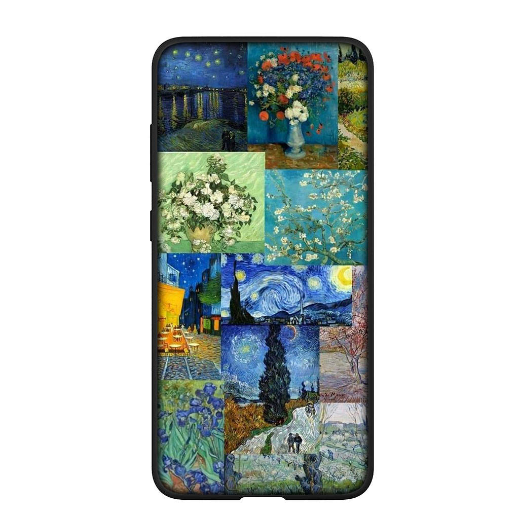 Чехол для телефона Samsung Galaxy S25 S24 S23 iPhone 16 15 Xiaomi Redmi Note 14 13 12 16E X 11 Pro OPPO Moto Huawei Wallpaper Van Gogh Starry Night Cover