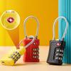 Tool TSA Customs Code Lock 3 Digit Combination Lock Luggage Password Lock Contrast Color Padlock