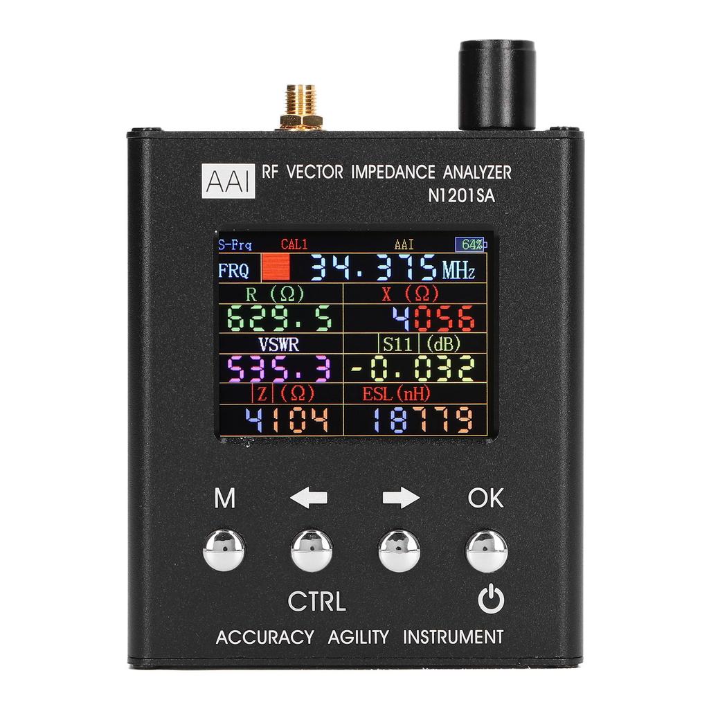 RF Vector Impedance Analyzer 2.4 Inch Screen ANT SWR Antenna Analysis Tester USB Charging 137.5MHz‑2700MHz