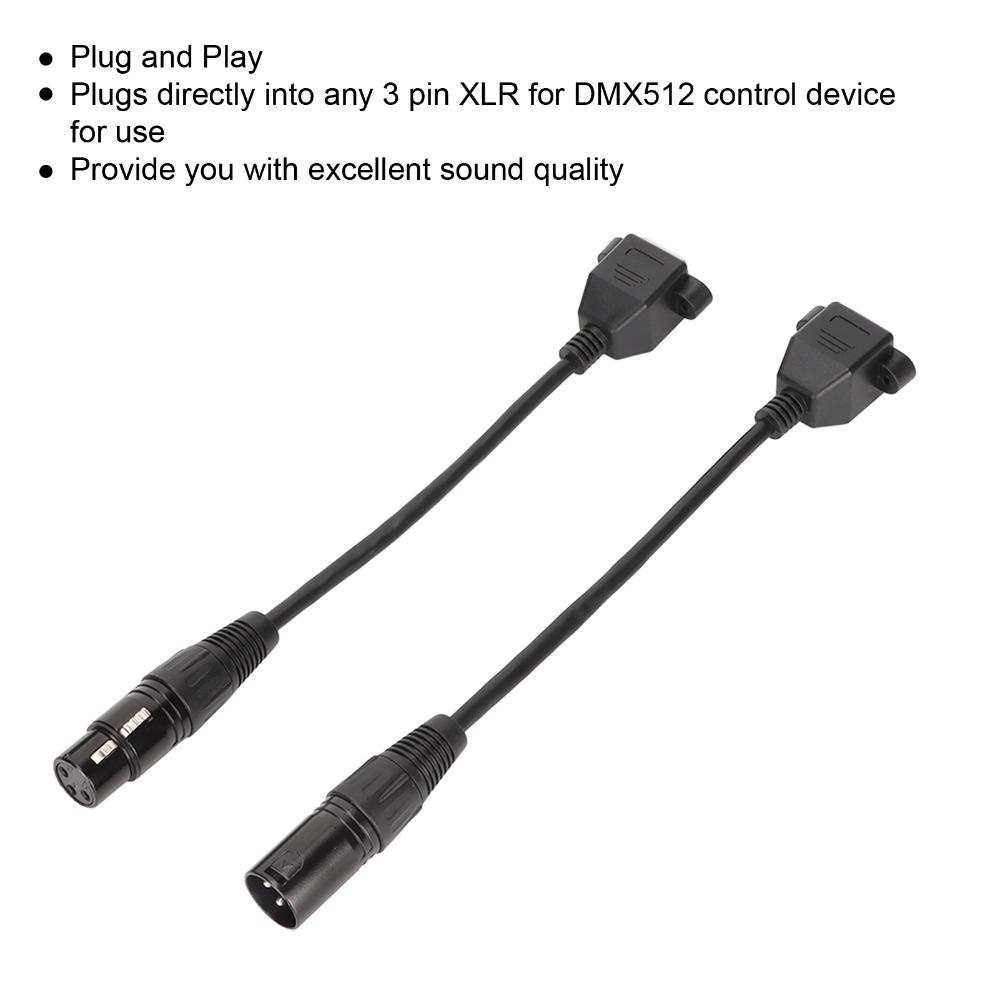 2PCS Plug and Play XLR3 to RJ45 Female Cable for LED Strip Recording Studio Recording Studio