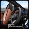 Автомобильная 3D тисненая кожаная оплетка руля для Mercedes-Benz A C E S V Class AMG GLA GLC GLK Vito SL ML Sprinter SLK Viano