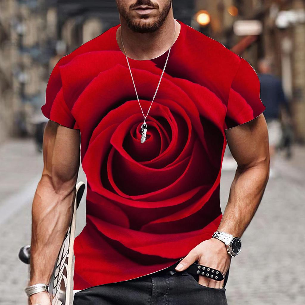 Футболки Lovers Hearr мужские летние футболки мужские уличные футболки с 3D-принтом модные топы с коротким рукавом и круглым вырезом