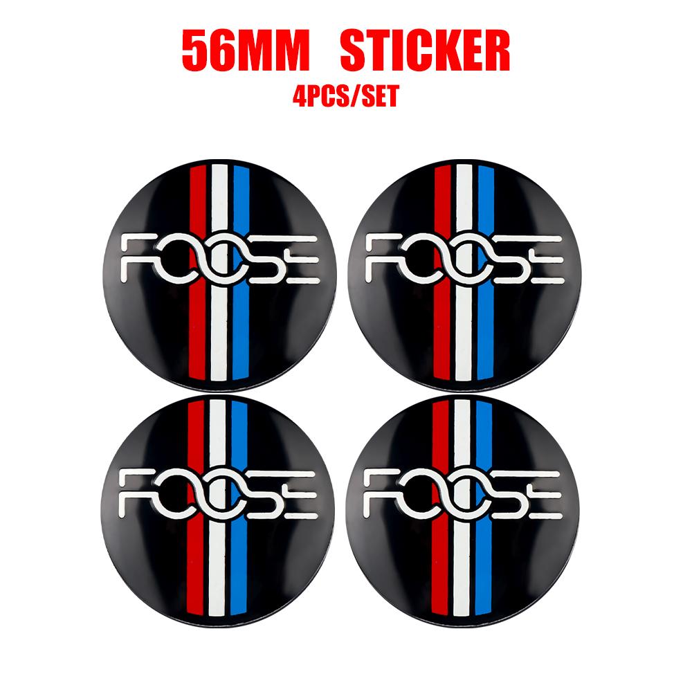 4Pcs For Ford Focus MK4 Explorer Mustang Fiesta MK7 Ranger Car Wheel Tire Center Hub Cap Badge Sticker Cover Auto Accessories