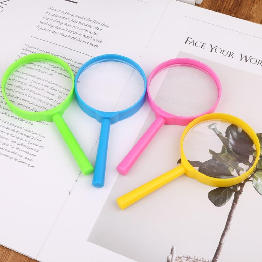 Experiment Reading Magnifiers 3x Hand-Held Magnifiers Exploration Learning Toys Magnifying Glass