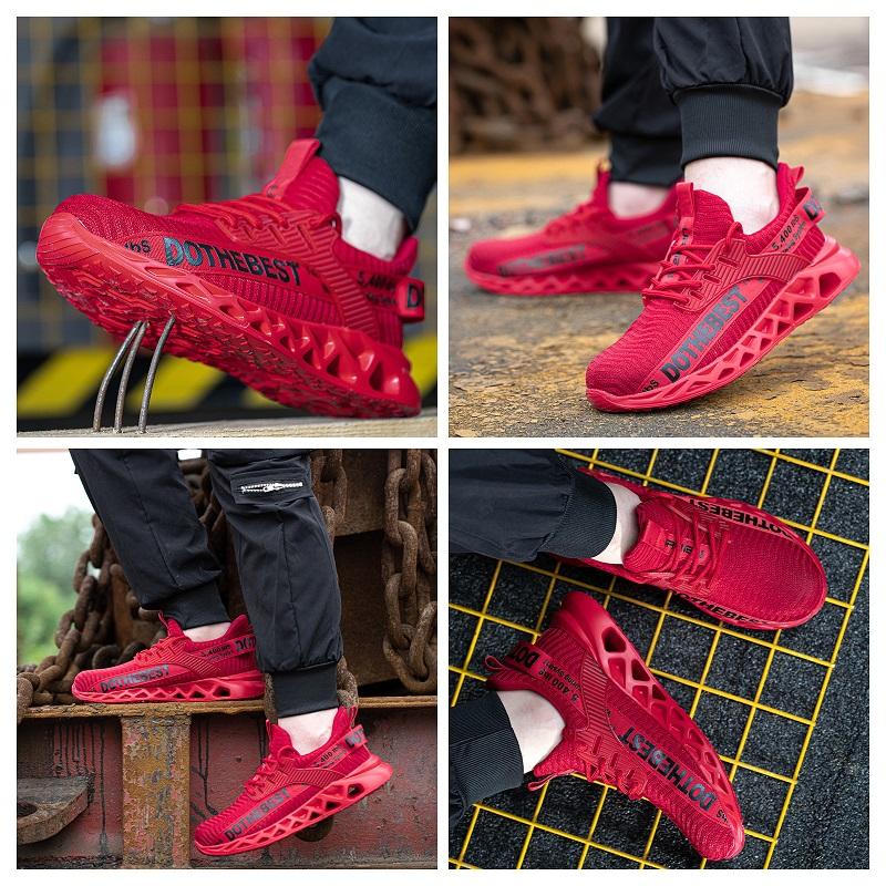 Защитная обувь со стальным носком для мужчин и женщин, легкие рабочие кроссовки, устойчивые к проколам, дышащие рабочие ботинки для мужчин, защитные рабочие ботинки унисекс