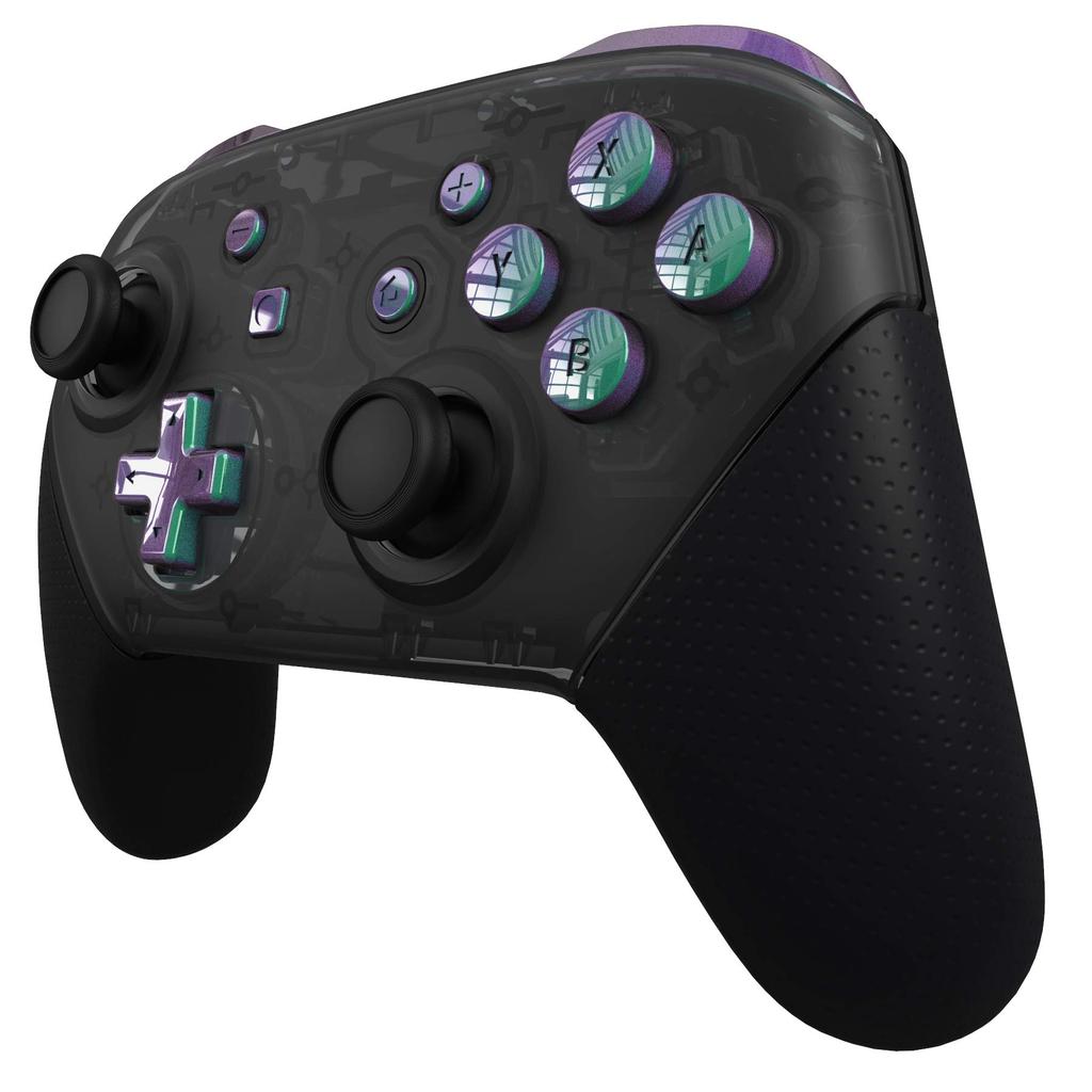 Полный набор кнопок для eXtremeRate switch pro ABXY ZR ZL LR кнопки для pro controller switch контроллер в комплект не входит Purple Chameleon (хамелеон