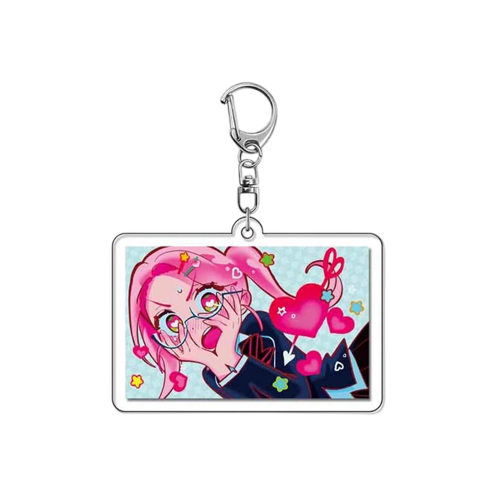 Anime Peripheral Acrylic Keychain Pendant, Cute Student Anime Backpack Pendant