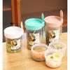 Breakfast Oatmeal Cereal Nut Yogurt Salad Cup Seal Container Set With Fork Sauce Cup Lid Bento Taper Bowl Lunch Box