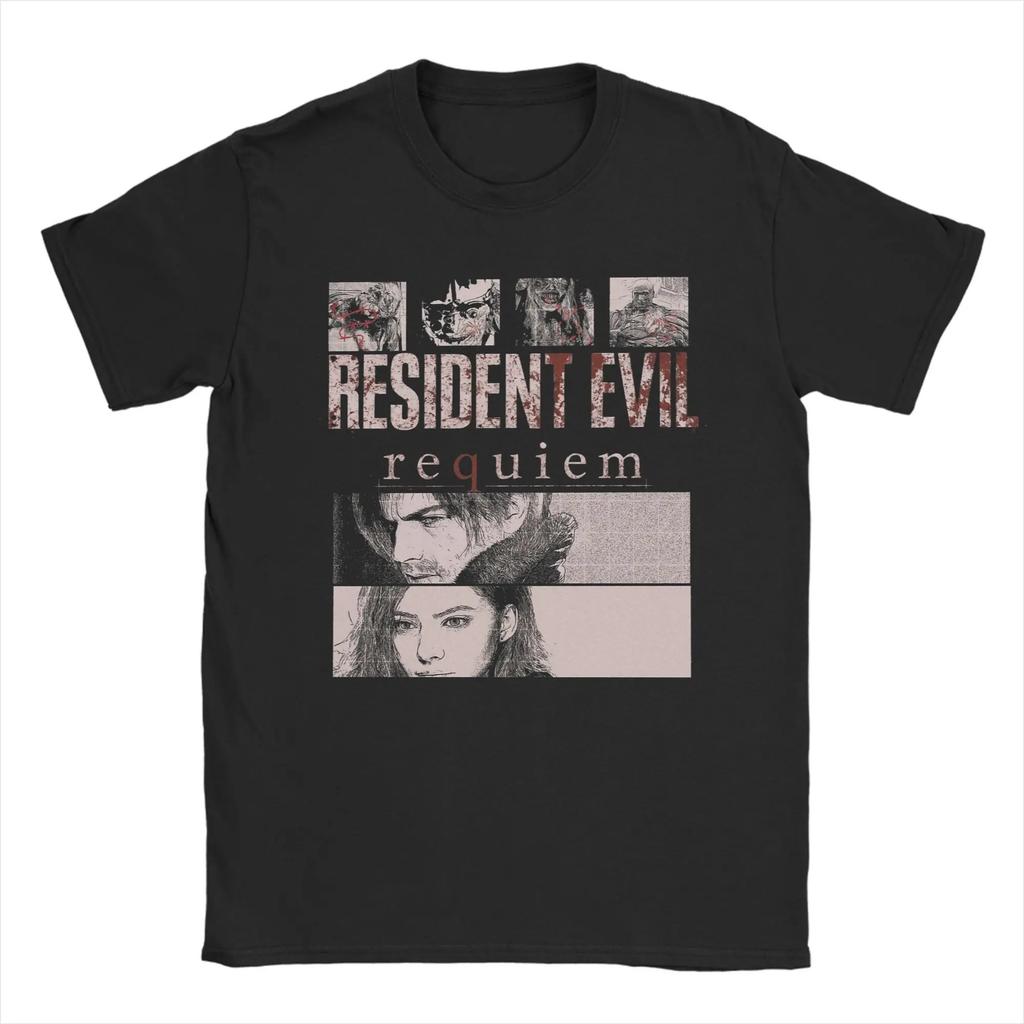 Футболка Resident Evil "Requiem" Клэр Рэдфилд, Унисекс, Уличная одежда для фанатов игр, Повседневная футболка с коротким рукавом, 100% хлопок