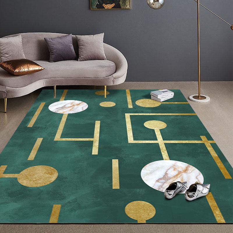 Современные Роскошные Ковры Украшение Гостиной Дом Большой Ковер для Спальни Декор Детской Комнаты Напольные Коврики Зеленый Коврик для Прихожей