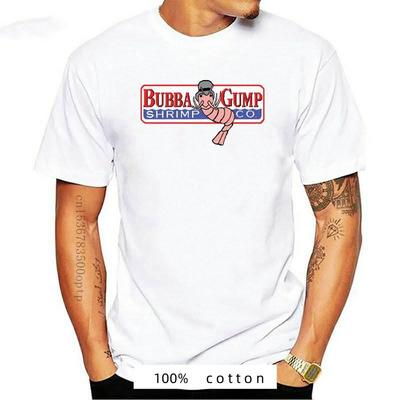 Bubba Gump Forest Shrimp Seafood Co. Футболка восьмидесятых унисекс женская черная базовая забавная футболка с рисунком унисекс
