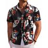 Summer casual Hawaiian shirt for men, vacation seaside shirt