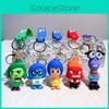 Adorable 2024 Movie Inside Out Keychain With Cute Amy Bobby Dr. Sadness Silicone Keyring For Men And Women