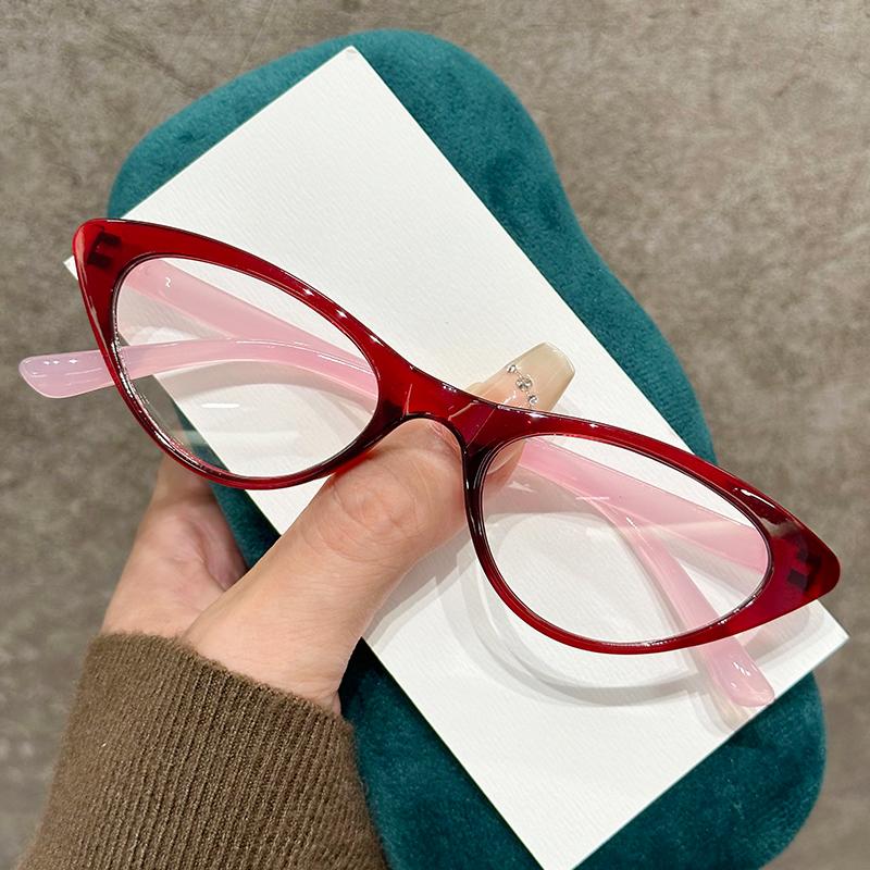 Fashion Simple Presbyopia Glasses Anti-Blue Light Men Full Frame Reading Eyeglasses Lady Vintage Cat Eye Eyewear Diopter To +4.0