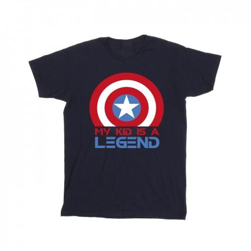 Captain America Men's My Kid Is A Legend Cotton T-Shirt